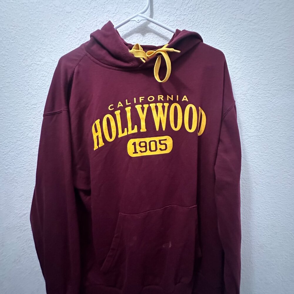 Maroon "California Hollywood 1905" Hoodie